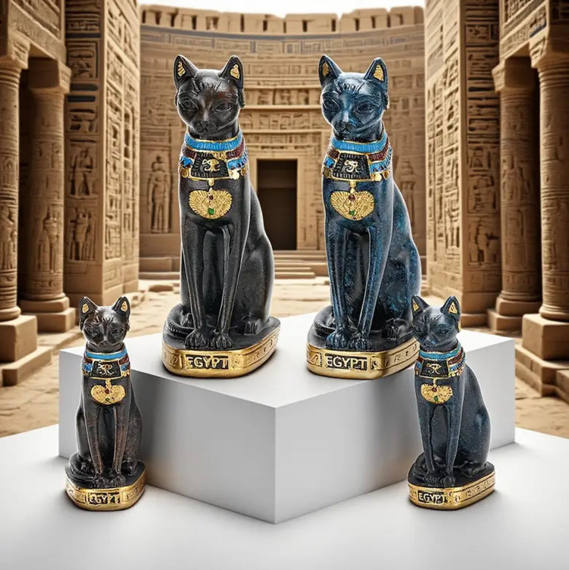 Estatua Egipcia Bastet Diosa Protectora Decorativa