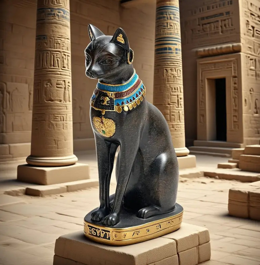 Estatua Egipcia Bastet Diosa Protectora Decorativa