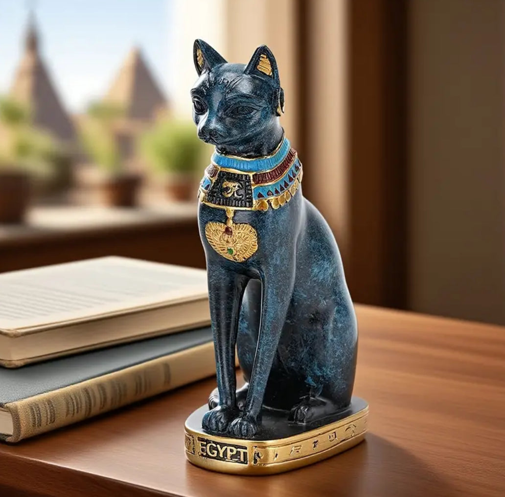 Estatua Egipcia Bastet Diosa Protectora Decorativa